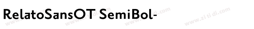 RelatoSansOT SemiBol字体转换